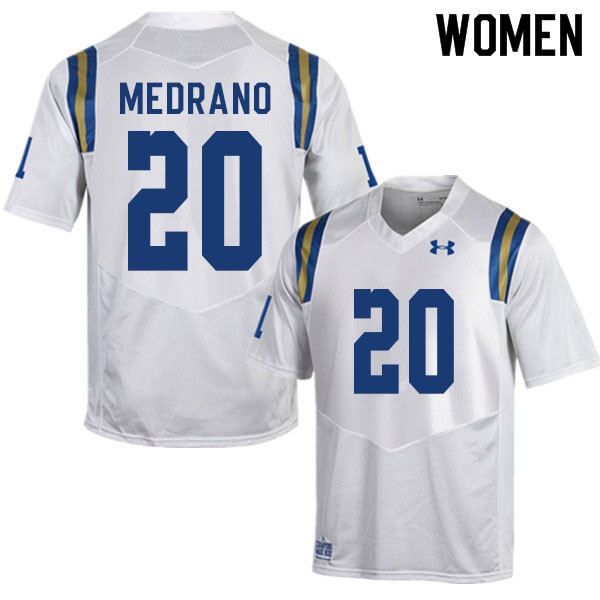 Women #20 Kain Medrano UCLA Bruins College Football Jerseys Sale-White